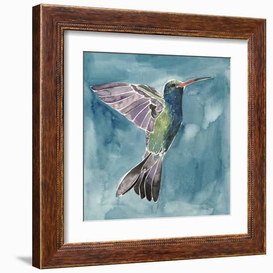 Watercolor Hummingbird I-Grace Popp-Framed Art Print