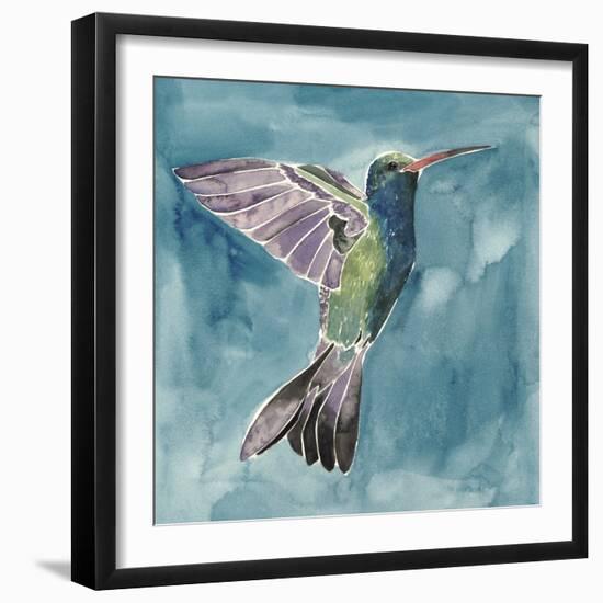 Watercolor Hummingbird I-Grace Popp-Framed Art Print