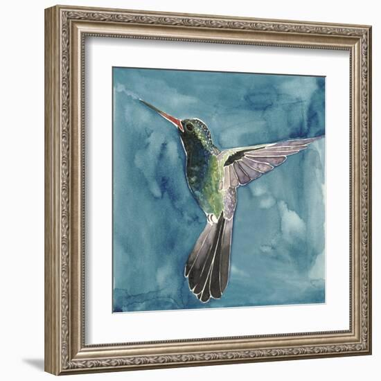 Watercolor Hummingbird II-Grace Popp-Framed Art Print