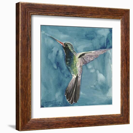 Watercolor Hummingbird II-Grace Popp-Framed Art Print