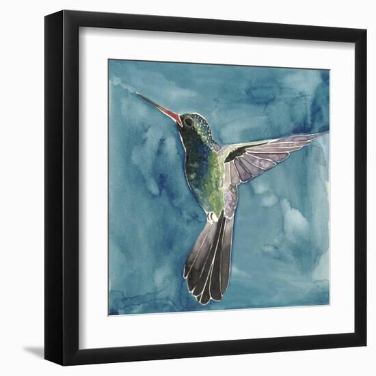 Watercolor Hummingbird II-Grace Popp-Framed Art Print