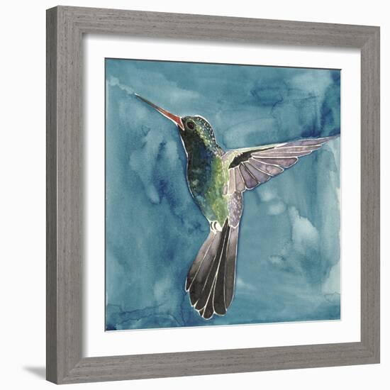Watercolor Hummingbird II-Grace Popp-Framed Art Print