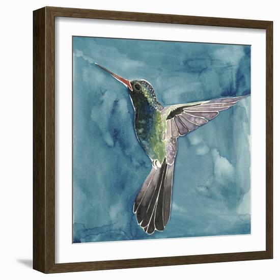 Watercolor Hummingbird II-Grace Popp-Framed Art Print