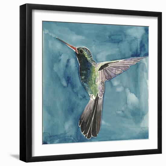 Watercolor Hummingbird II-Grace Popp-Framed Art Print