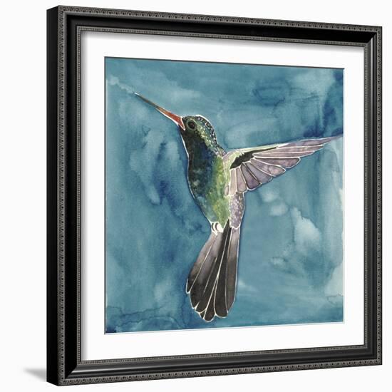 Watercolor Hummingbird II-Grace Popp-Framed Art Print