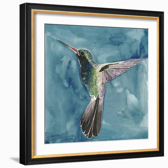 Watercolor Hummingbird II-Grace Popp-Framed Art Print