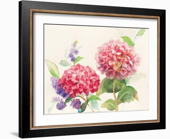 Watercolor Hydrangea-Danhui Nai-Framed Art Print