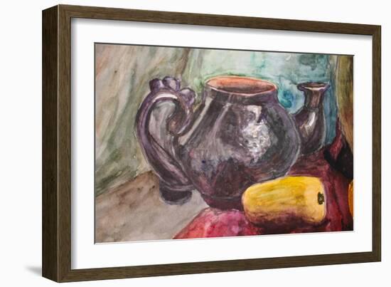 Watercolor Ilustration-Suriko-Framed Art Print