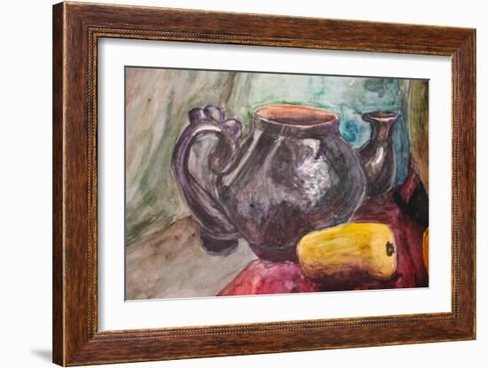 Watercolor Ilustration-Suriko-Framed Art Print