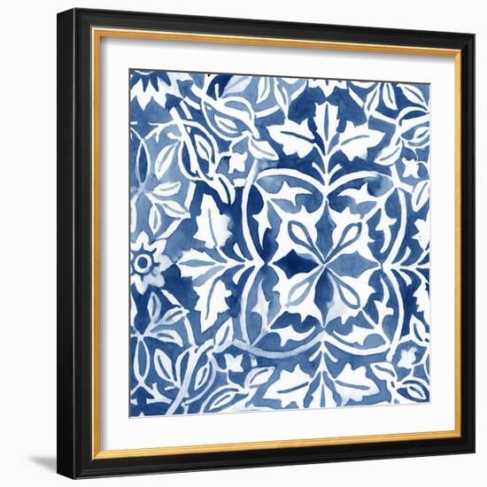 Watercolor Indigo I-June Erica Vess-Framed Art Print