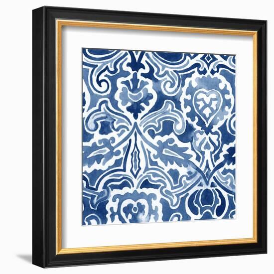 Watercolor Indigo IV-June Erica Vess-Framed Art Print