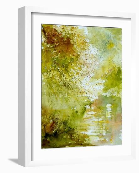 Watercolor - landscape - 211005-Pol Ledent-Framed Art Print