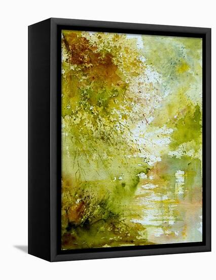 Watercolor - landscape - 211005-Pol Ledent-Framed Stretched Canvas