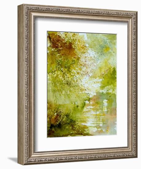 Watercolor - landscape - 211005-Pol Ledent-Framed Art Print