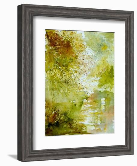 Watercolor - landscape - 211005-Pol Ledent-Framed Art Print