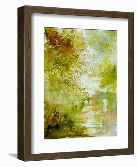 Watercolor - landscape - 211005-Pol Ledent-Framed Art Print