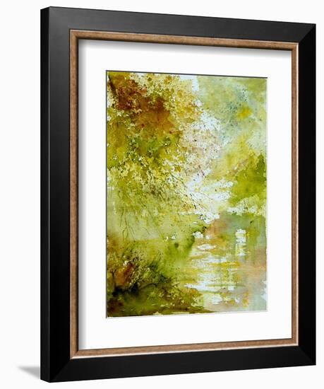 Watercolor - landscape - 211005-Pol Ledent-Framed Art Print