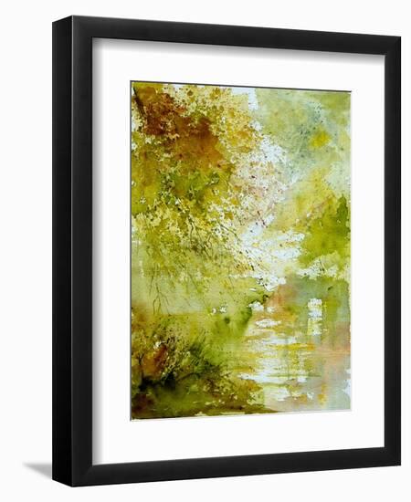 Watercolor - landscape - 211005-Pol Ledent-Framed Art Print