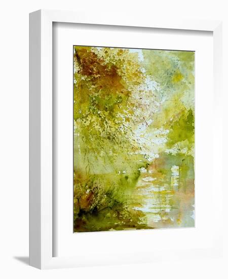 Watercolor - landscape - 211005-Pol Ledent-Framed Art Print