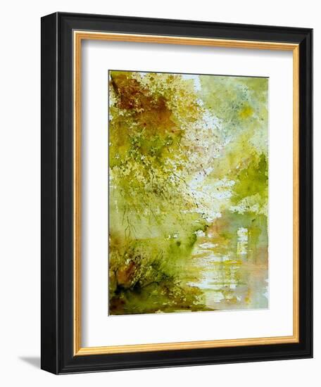 Watercolor - landscape - 211005-Pol Ledent-Framed Art Print