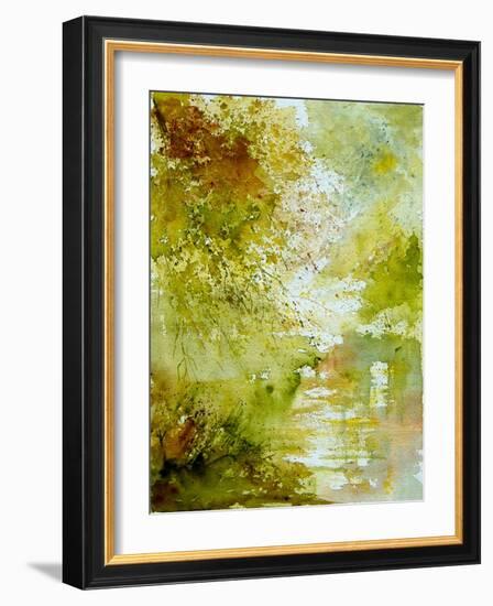 Watercolor - landscape - 211005-Pol Ledent-Framed Premium Giclee Print