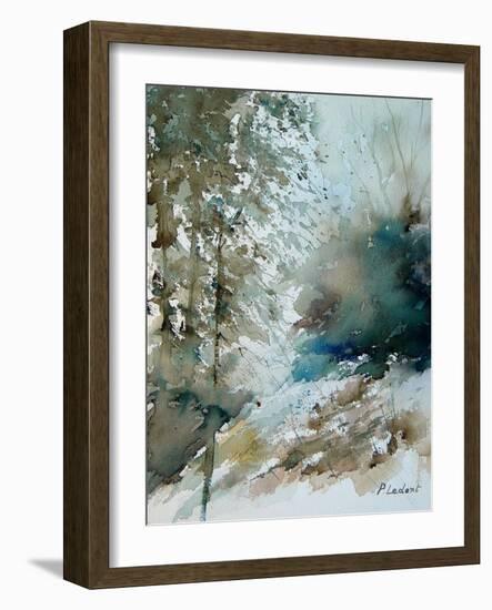 Watercolor landscape 301005-Pol Ledent-Framed Art Print