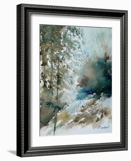 Watercolor landscape 301005-Pol Ledent-Framed Art Print