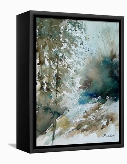 Watercolor landscape 301005-Pol Ledent-Framed Stretched Canvas