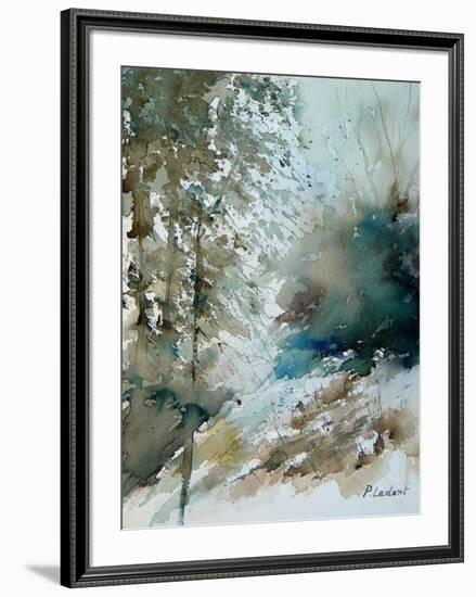 Watercolor landscape 301005-Pol Ledent-Framed Art Print