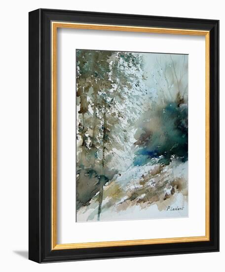 Watercolor landscape 301005-Pol Ledent-Framed Art Print