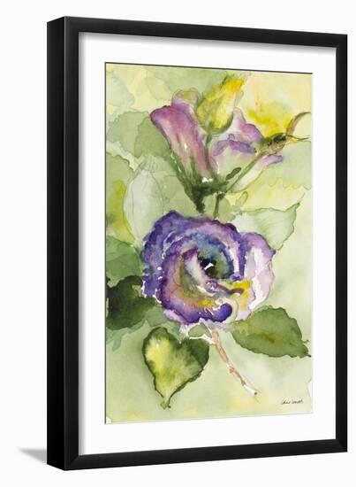 Watercolor Lavender Floral II-Lanie Loreth-Framed Art Print