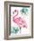 Watercolor Leaf Flamingo I-Patricia Pinto-Framed Art Print