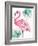 Watercolor Leaf Flamingo I-Patricia Pinto-Framed Art Print