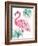 Watercolor Leaf Flamingo I-Patricia Pinto-Framed Art Print