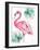 Watercolor Leaf Flamingo I-Patricia Pinto-Framed Art Print