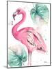 Watercolor Leaf Flamingo I-Patricia Pinto-Mounted Art Print