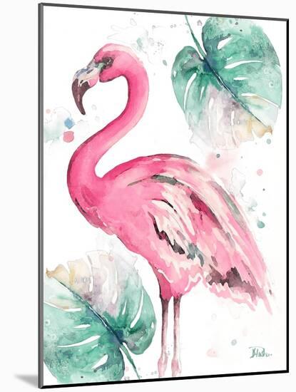 Watercolor Leaf Flamingo I-Patricia Pinto-Mounted Art Print