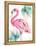 Watercolor Leaf Flamingo I-Patricia Pinto-Framed Stretched Canvas