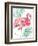 Watercolor Leaf Flamingo II-Patricia Pinto-Framed Art Print