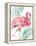 Watercolor Leaf Flamingo II-Patricia Pinto-Framed Stretched Canvas