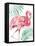 Watercolor Leaf Flamingo II-Patricia Pinto-Framed Stretched Canvas