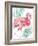 Watercolor Leaf Flamingo II-Patricia Pinto-Framed Art Print