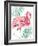 Watercolor Leaf Flamingo II-Patricia Pinto-Framed Art Print