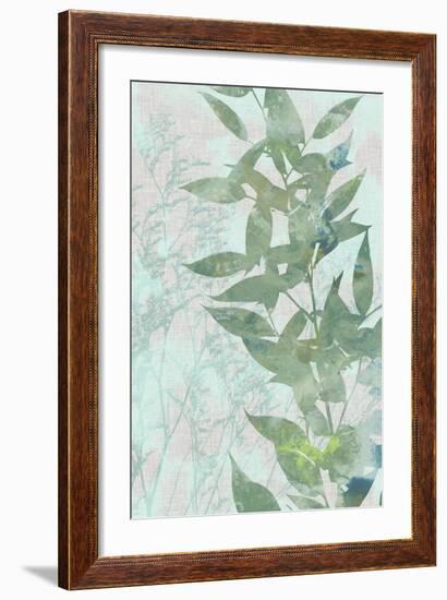 Watercolor Leaf Panel II-Jennifer Goldberger-Framed Art Print