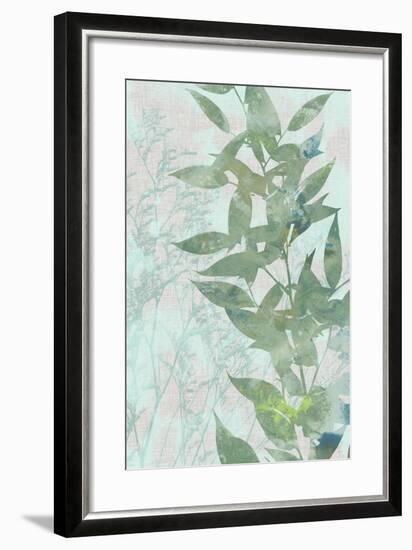 Watercolor Leaf Panel II-Jennifer Goldberger-Framed Art Print