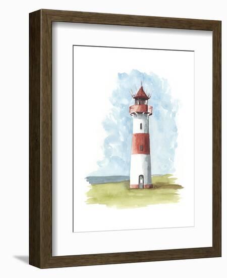 Watercolor Lighthouse II-Naomi McCavitt-Framed Art Print