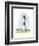 Watercolor Lighthouse II-Naomi McCavitt-Framed Art Print