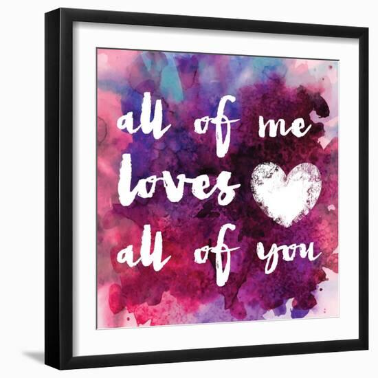 Watercolor Love 1-Melody Hogan-Framed Art Print