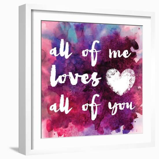 Watercolor Love 1-Melody Hogan-Framed Art Print