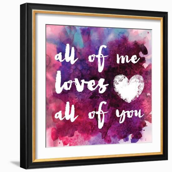 Watercolor Love 1-Melody Hogan-Framed Art Print